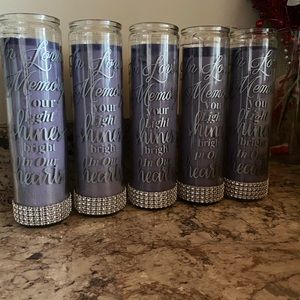 Custom Memorial candles